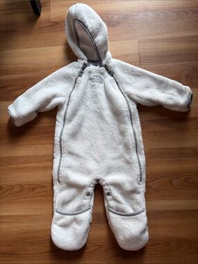 The North Face Baby Infant Fleece Fuzzy Hooded Bunting Suit Winter Snow